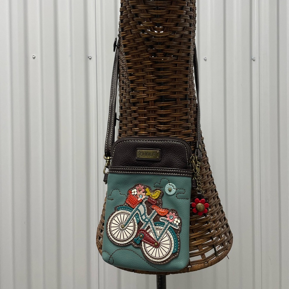 CHALA Cell Phone Crossbody Purse PU Leather Multicolor Handbag Adjustable Strap - Picture 2 of 11